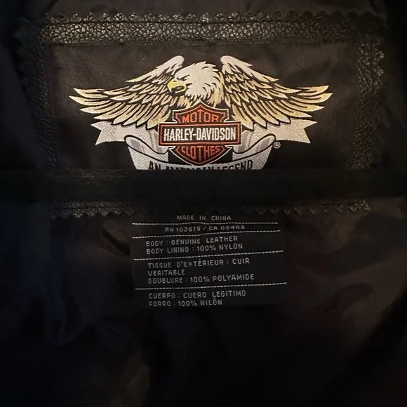 Men’s Harley Davidson Leather Jacket - Picture 11 of 11
